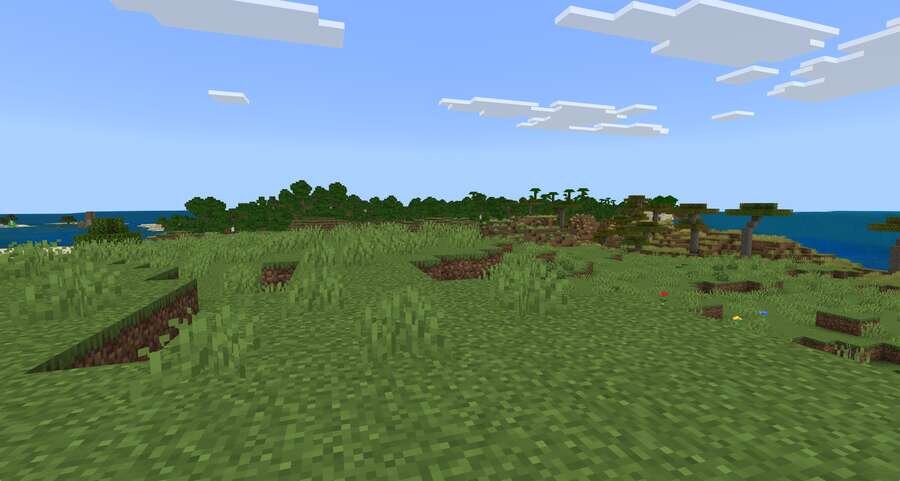 Как выглядят ровные поля посреди острова