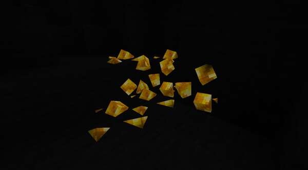 Поломанная золотая руда