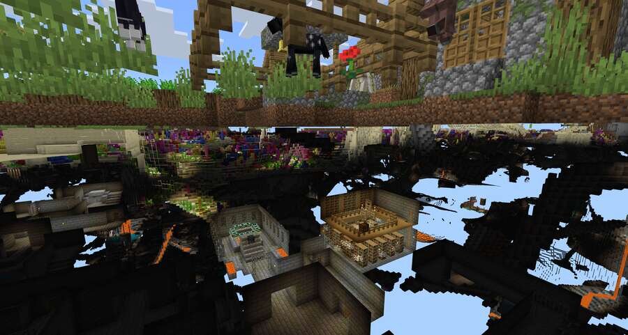 Портал в край прямо под деревушкой