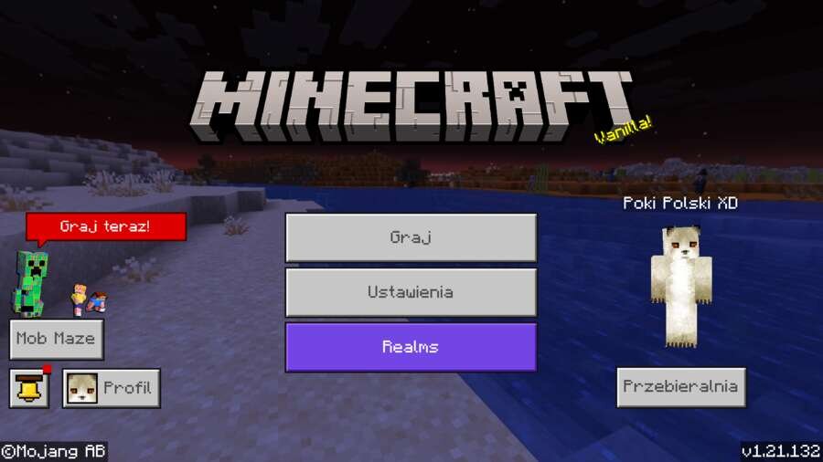 Главное меню в игре