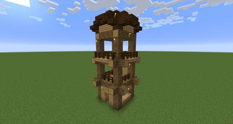 Простенькая башня вид спереди