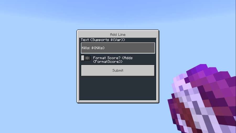 Строки статистики в игре