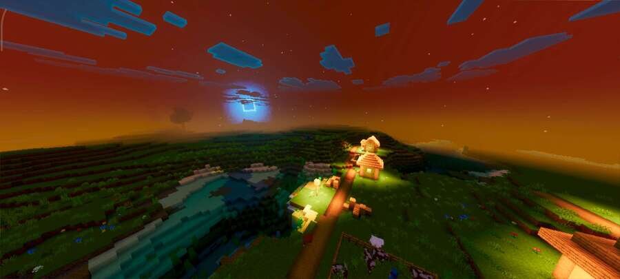 Ночь с необычным небом