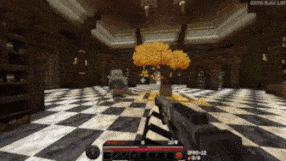 Игрок сражается со Скелетами