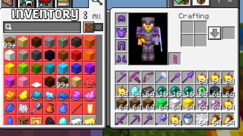 Инвентарь персонажа