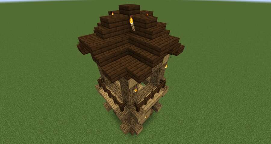 Простенькая башня вид сверху