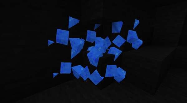 Поломанная лазуритовая руда