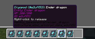 Крио-капсулы в инвентаре игрока