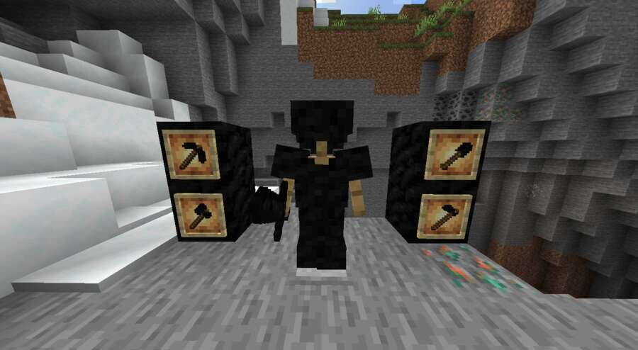 Черные инструменты и броня