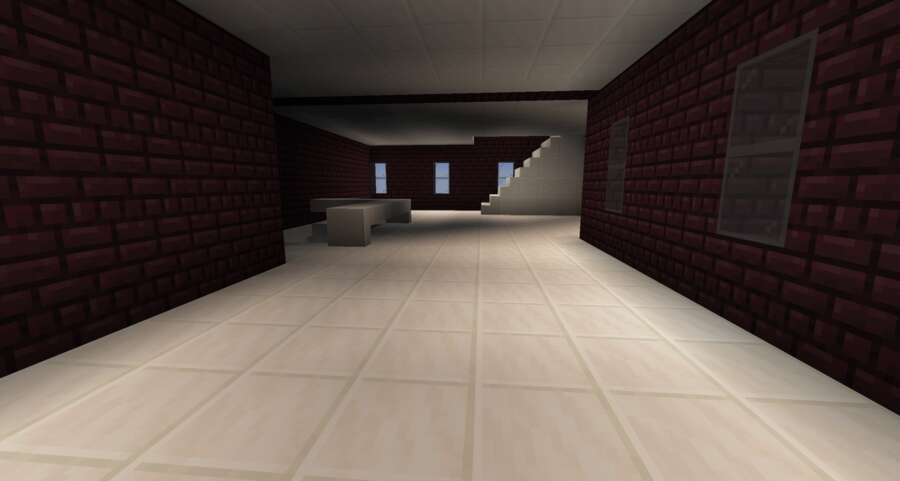 Особняк в белых тонах вид внутри 3