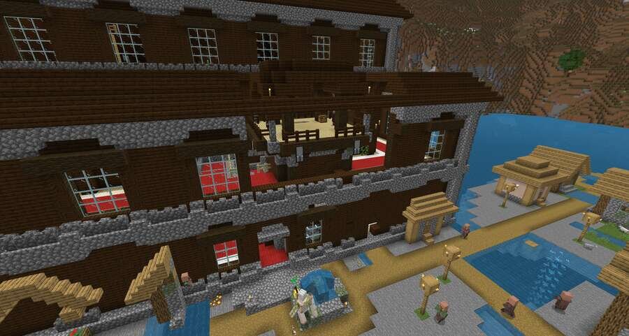 Аванпост разбойников и деревушка прямо в особняке