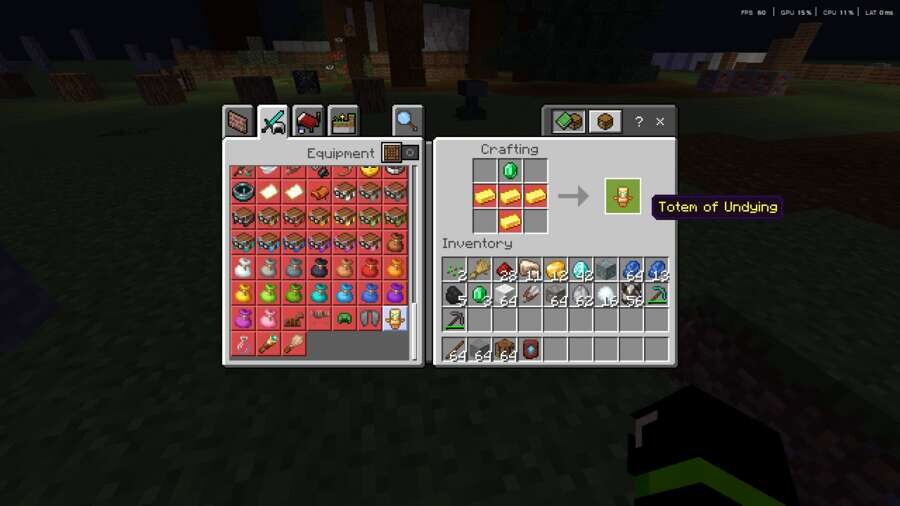 Крафт Тотема бессмертия