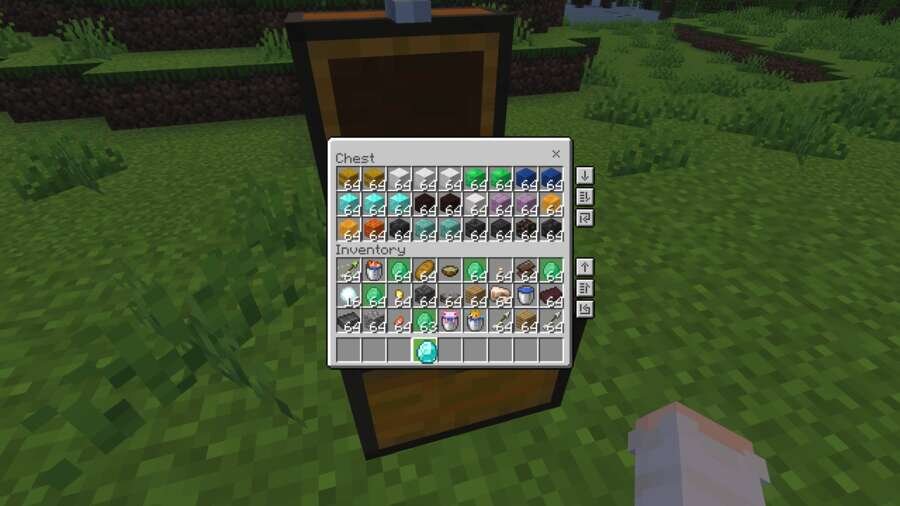 Кнопки быстрой сортировки персонажа