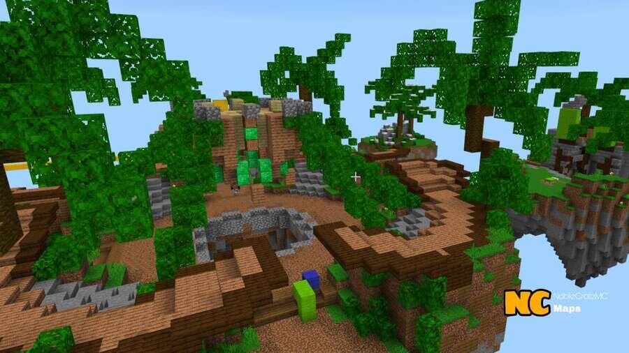 Большая растительность на острове