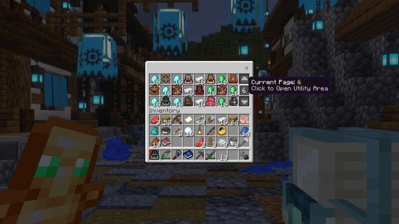 Применение Рюкзака в игре