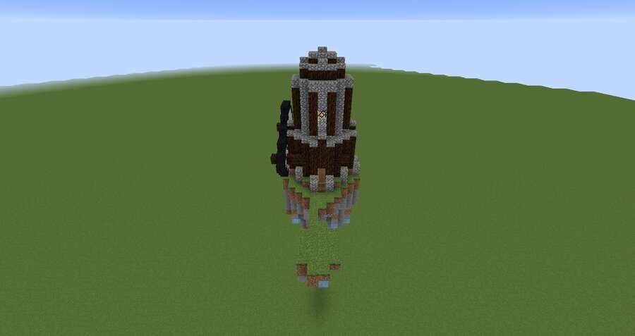 Парящая мельница вид сверху