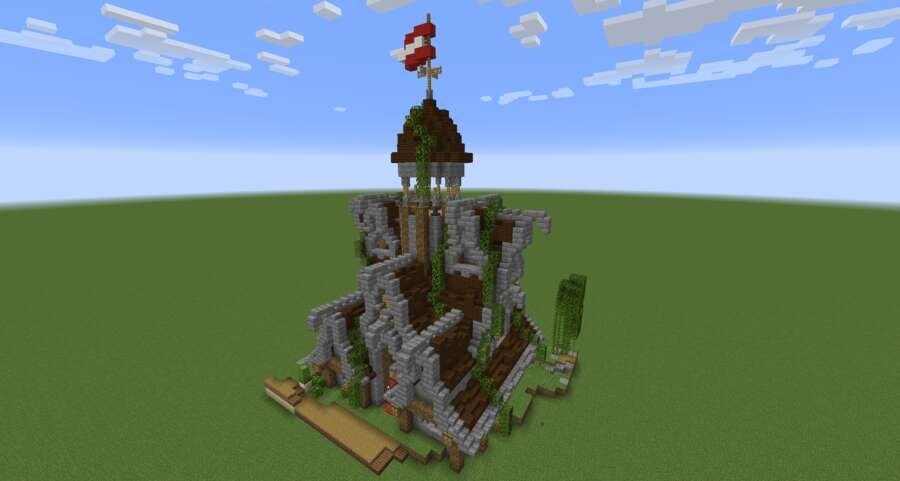 Фэнтези-дом вид спереди