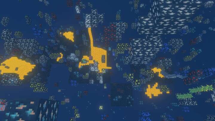 Видимость руды сквозь блоки