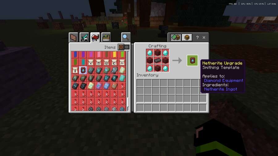 Крафт Незеритового улучшения