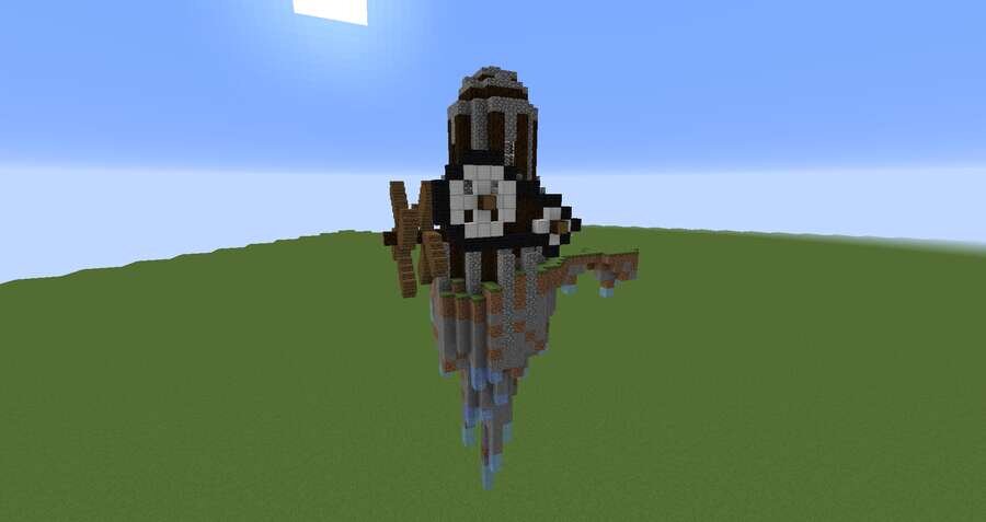 Парящая мельница вид сбоку