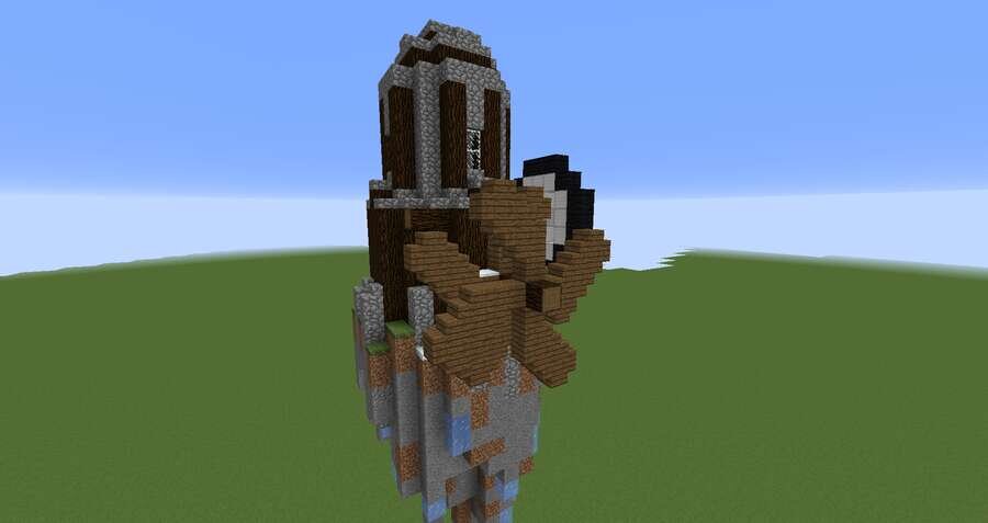 Парящая мельница вид сзади