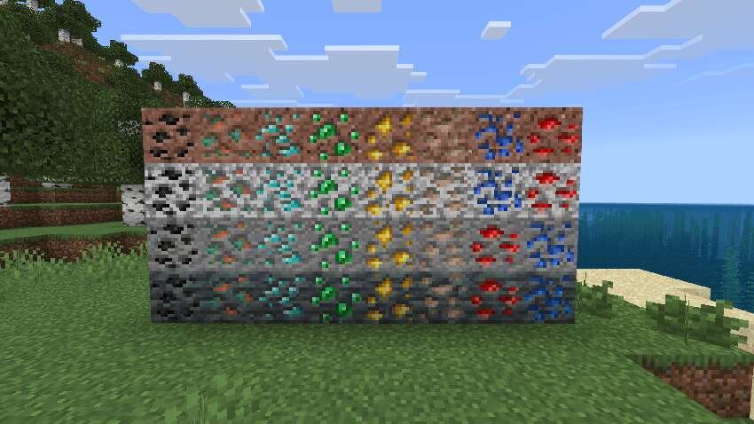 Новые варианты руды в игре