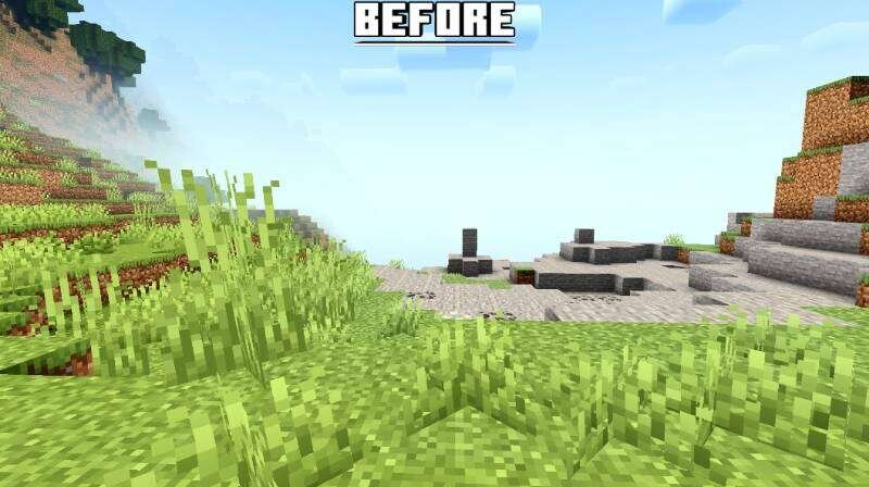 Местность до использования дополнения