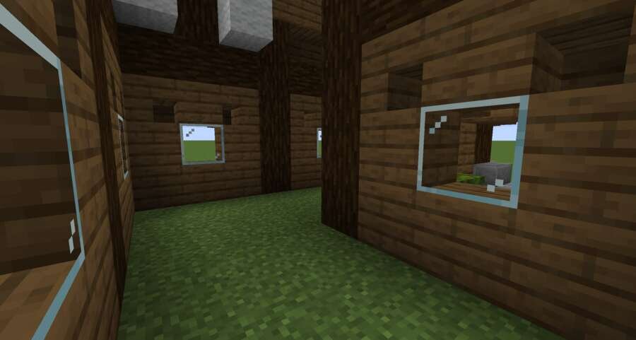 Маленький дом из дерева вид внутри