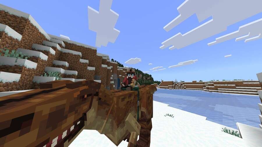 Игрок верхом на Динозавре