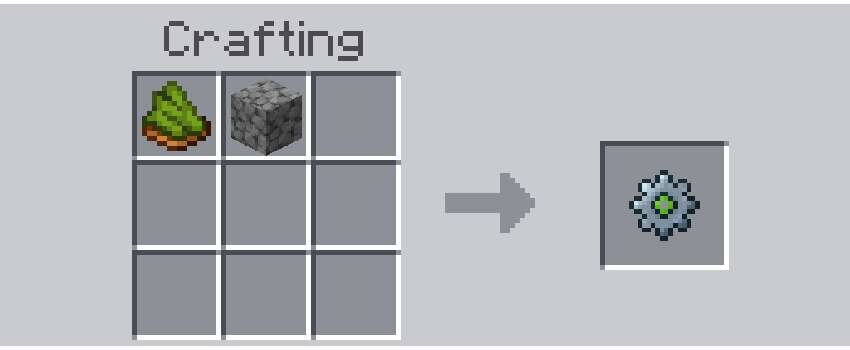 Рецепт крафта предмета для открытия меню