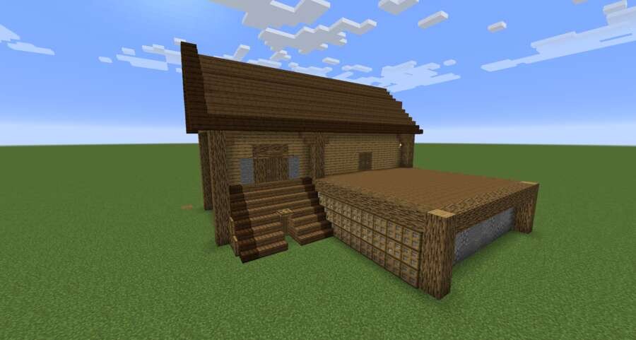 Базовый домик вид спереди