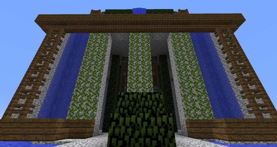 Фонтан-комната вид спереди