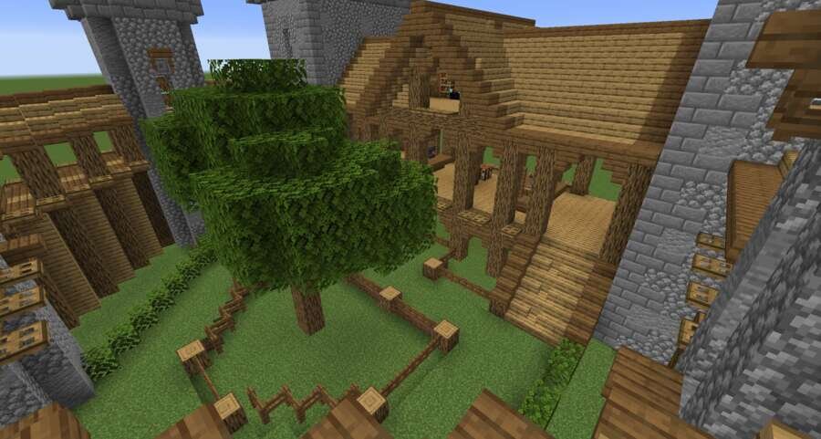 Замок-дом вид внутри