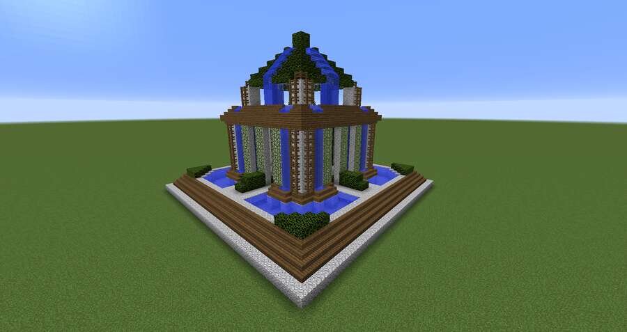 Фонтан-комната вид снизу