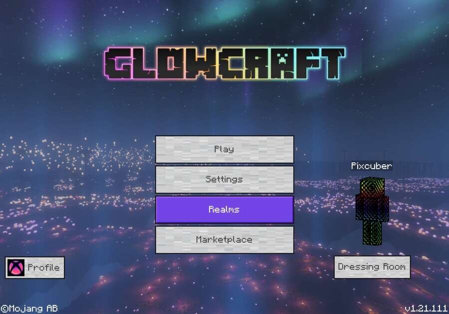 Красивое главное меню в игре