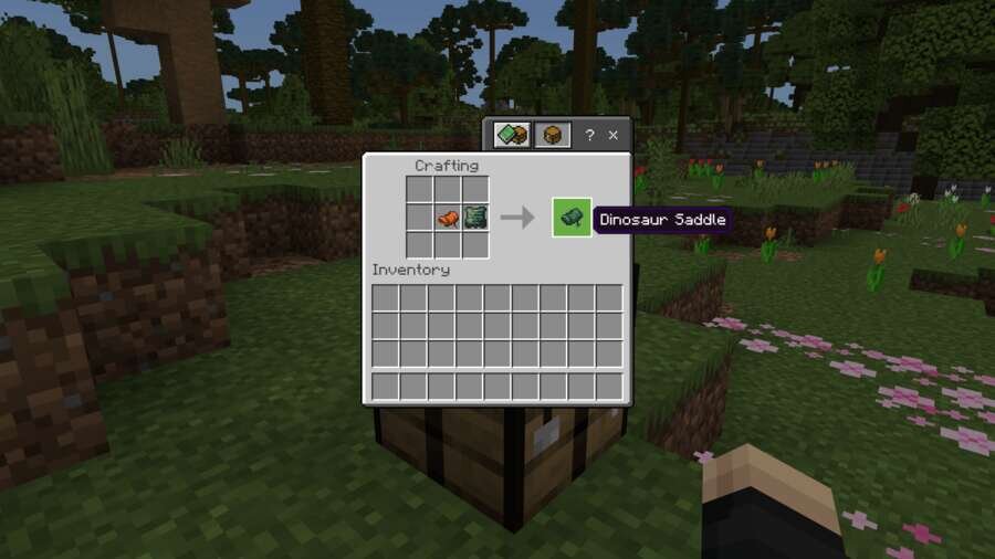 Игрок верхом на летающем динозавре