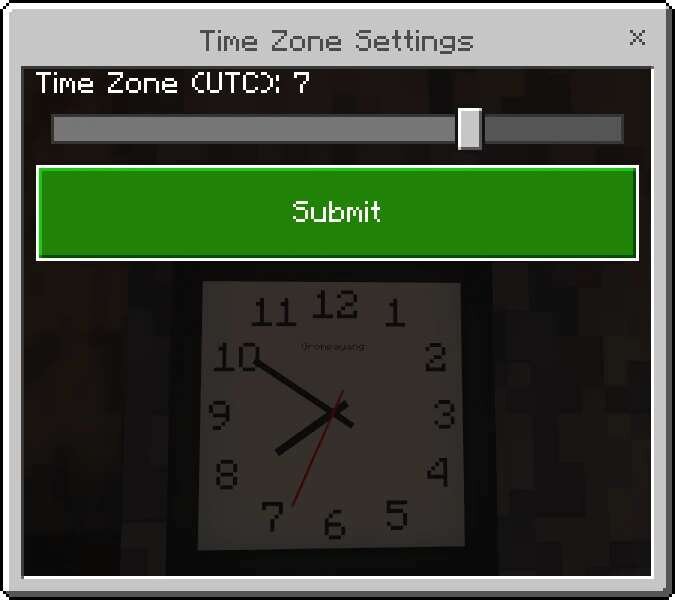 Изменение часового пояса