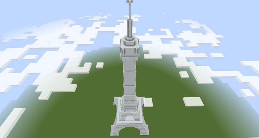 Эйфелева башня вид сверху