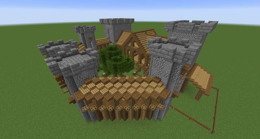 Замок-дом вид спереди