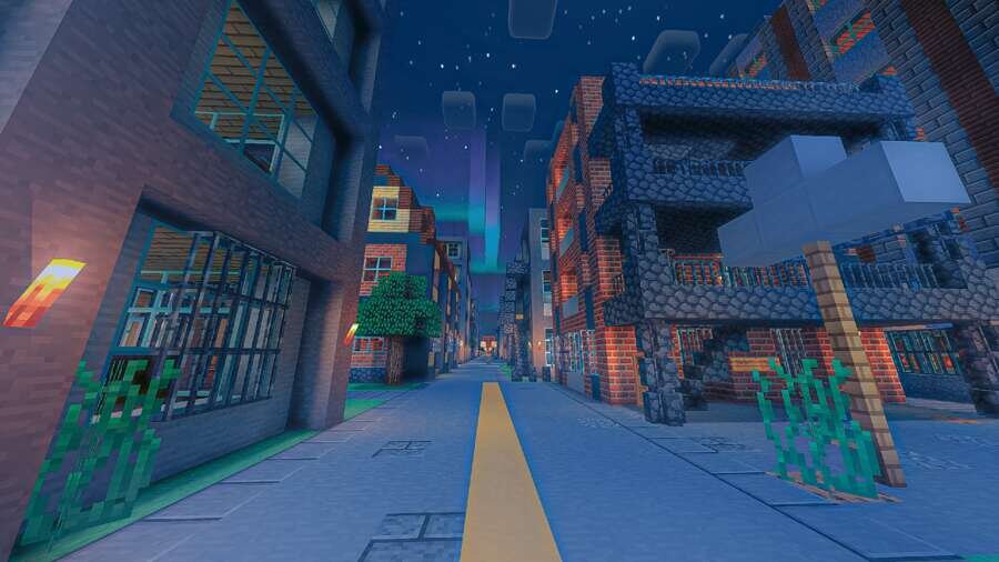 Красивый вид изнутри города