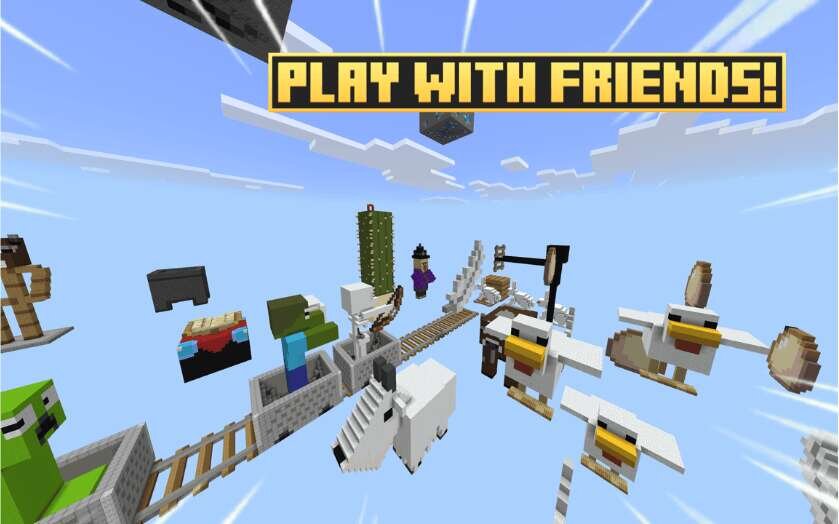 Мобы и блоки на парящих островах