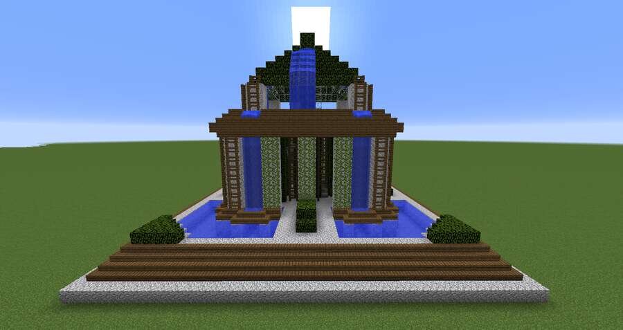 Фонтан-комната вид сзади