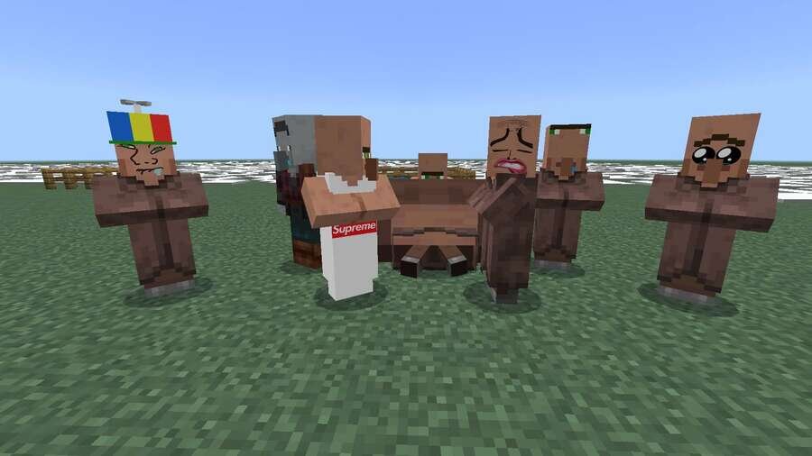 Необычный вид Деревенских жителей