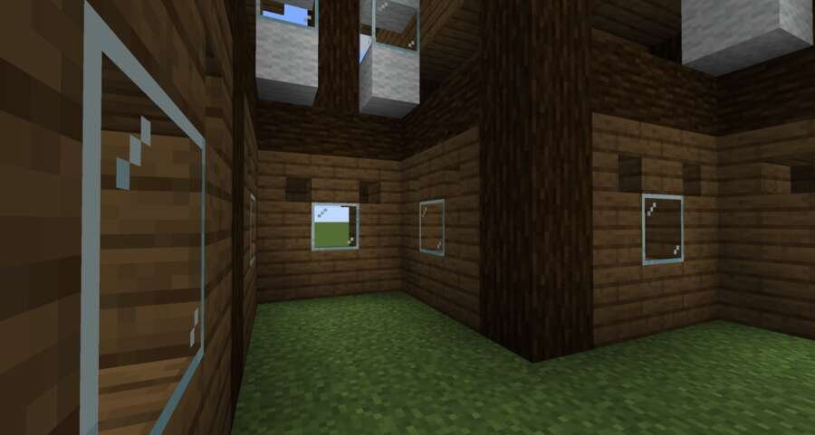 Маленький дом из дерева вид внутри 2