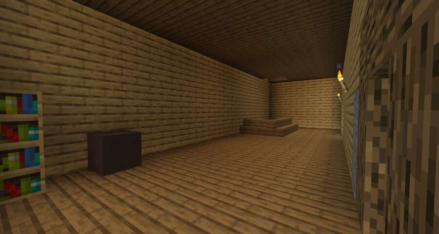 Базовый домик вид внутри