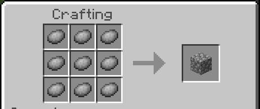 Создание булыжника из метательного камня