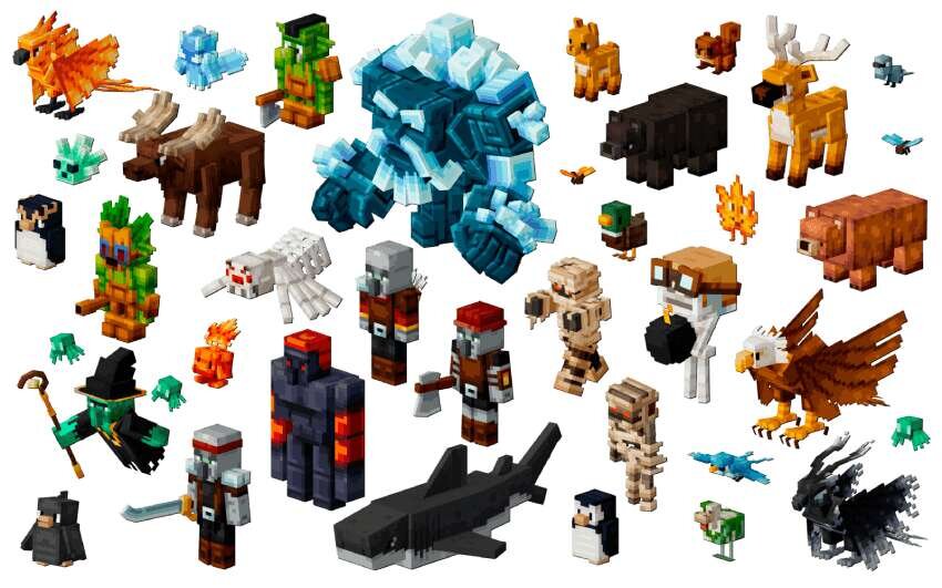 Различные мобы дополнения