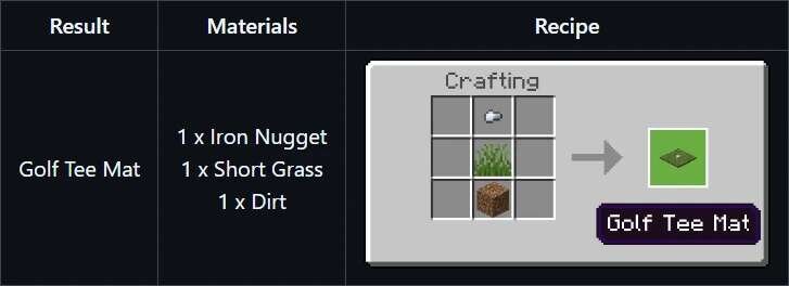 Коврик для гольфа крафт