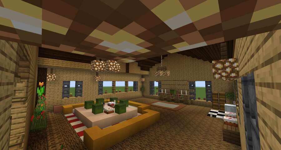 Дубовая вилла вид внутри 2