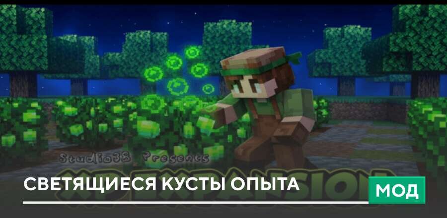Мод: Светящиеся кусты опыта